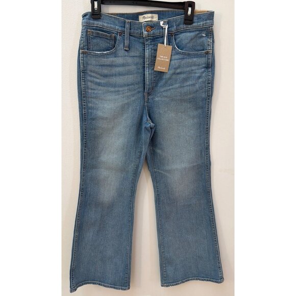 Madewell Womens Eco Collection Organic Cotton Flare Jeans Size 30 Sustainable Me - Picture 1 of 9